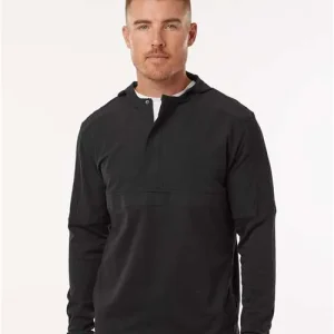 Adidas Men's Half-Zip Hooded Anorak Black