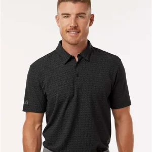 Adidas Men's Blended Printed Polo Black
