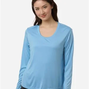 CORE365 Women's Capital Performance Long Sleeve T-Shirt Acid Green