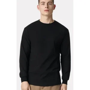 American Apparel Unisex Heavyweight Cotton Long Sleeve Tee Black