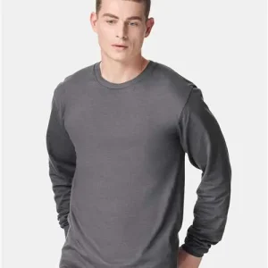 American Apparel Unisex Fine Jersey Long Sleeve Tee Asphalt