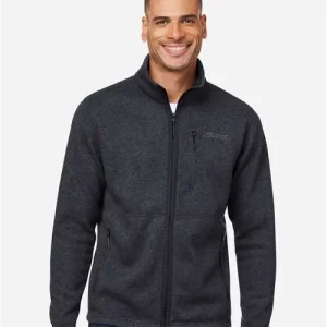 Marmot Men's Drop Line Fleece Jacket Black Heather