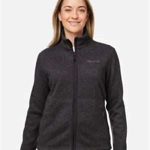 Marmot Women's Drop Line Fleece Jacket Black Heather