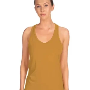 Next Level Women's Ideal Racerback Tank Antique Gold