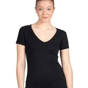 Next Level Women's Ideal V-Neck Tee Black