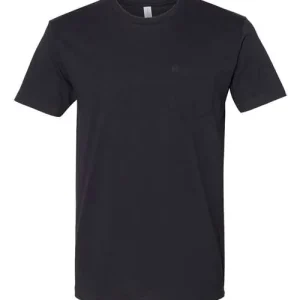 Next Level Unisex Cotton Pocket Tee Black