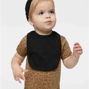 Rabbit Skins Infant Premium Jersey Bib Black
