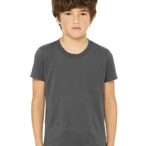 BELLA + CANVAS Youth Jersey Tee Asphalt