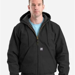 Berne Apparel Men's Berne Heritage Hooded Jacket Black