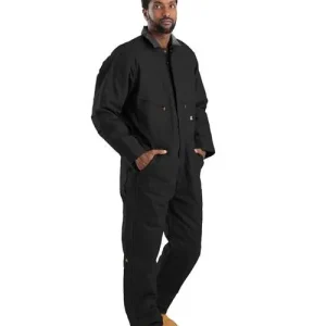 Berne Apparel Men's Heritage Duck Insulated Coverall Black