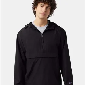 Champion Unisex Packable Anorak Jacket Black